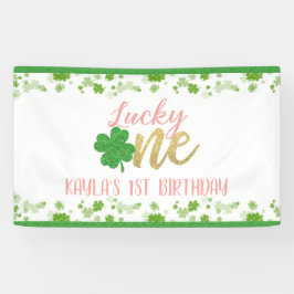 Lona Lucky One First Birday Banner - Chica