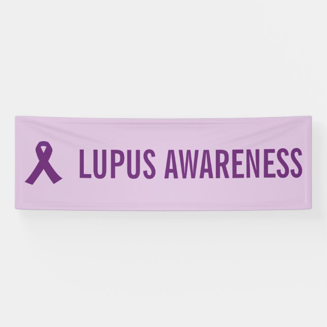 Lona Lupus Awareness Ribbon Purple (Horizontal)