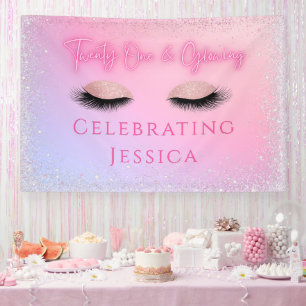 Lona Luxe Pink Twenty One y el brillante cumpleaños 21