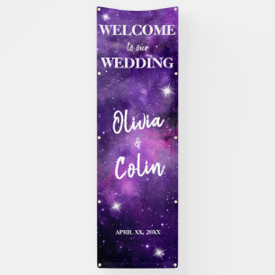 Lona Luz de las estrellas - Banner de recepción vertica