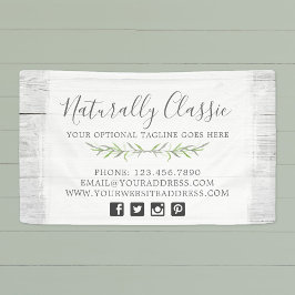 Lona Madera Rusa y Hojas Botánicas Rústicas Wreath Verd