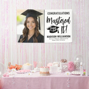 Lona Maestría en Fotos Personalizadas Graduado Dominado