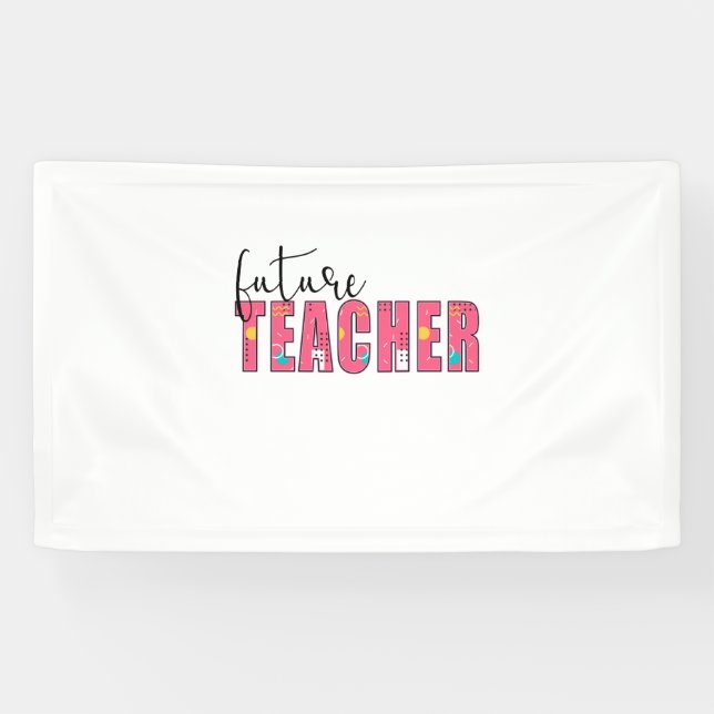 Lona Maestro Arte Futuro Profesor (Horizontal)