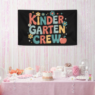 Lona Maestro Regreso a la Escuela Equipo de Kinder