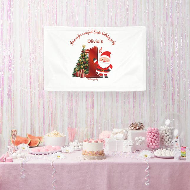 Lona Magical Santa Birthday Design for Kids (Fiesta)