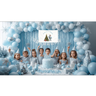 Lona Magical Santa Birthday Invitation