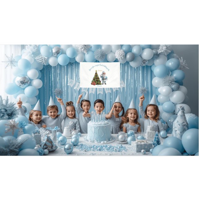 Lona Magical Santa Birthday Invitation (Subido por el creador)