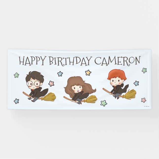 Lona Mágico Cumpleaños de HARRY POTTER™ y Hogwarts (Horizontal)