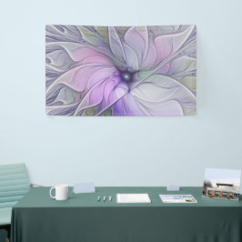 Lona Magnífica Belleza Moderna Resumen Flor de Arte Fra