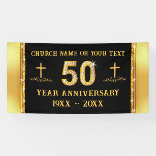 Lona Magnífico, 50° Aniversario de la Iglesia, Decoraci