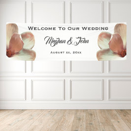 Lona Magnolia Rubor - Banner Boda - 2.5' x 8'
