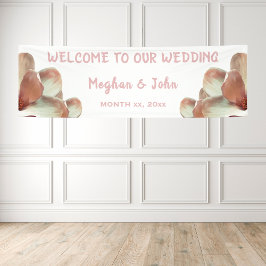 Lona Magnolia Rubor - Banner Boda - 2.5' x 8'
