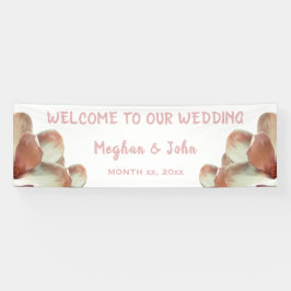 Lona Magnolia Rubor - Banner Boda - 2.5' x 8'