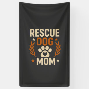 Lona Mamá de perro de rescate