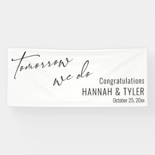 Lona Mañana Simple Hacemos Ensayo Cena Blanca