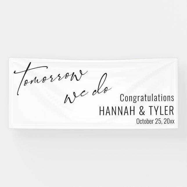 Lona Mañana Simple Hacemos Ensayo Cena Blanca (Horizontal)