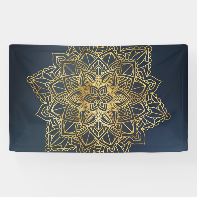 Lona Mandala dorada (Horizontal)