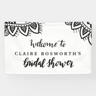 Lona Mandala Escrito a mano Ducha de novia Boho