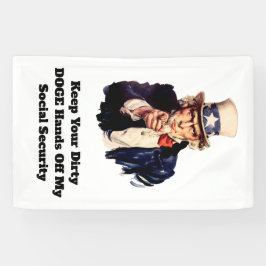 Lona Mantén tus manos sucias sin mi seguridad social