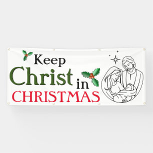 Lona Mantener a Cristo en Navidades