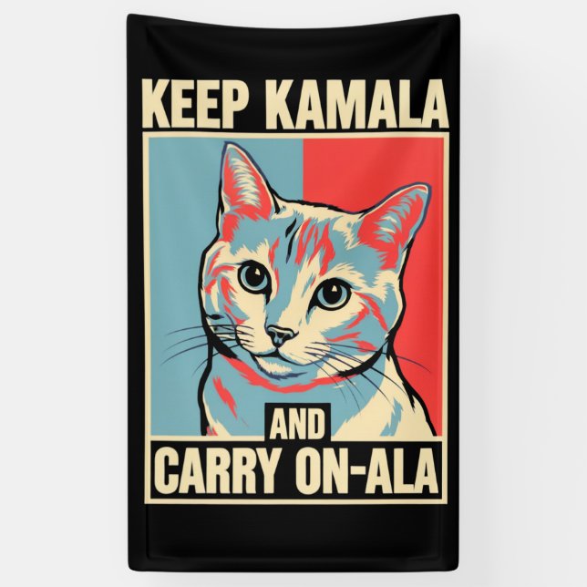 Lona Mantener Kamala y llevar a cabo la A-La LA Kamala  (Vertical)