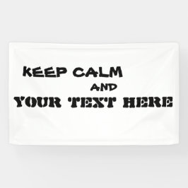 LONA MANTENER LA CALMA EDITABLE