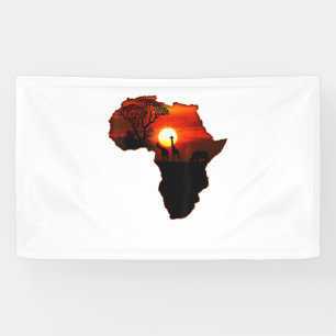 Lona Mapa De Camisas De África Tee Sol Sudafricano