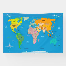 Lona Mapa mundial