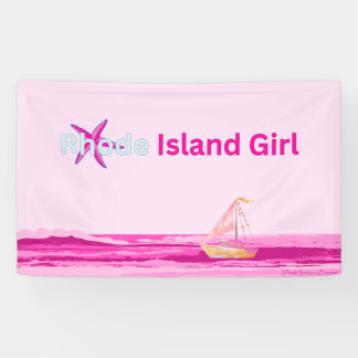 Lona Mar de la Isla de Rhode Azul Rosa