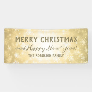 Lona Maravilla del invierno del oro del apellido de las