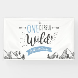 Lona Maravilloso muchacho de la bandera de cumpleaños d