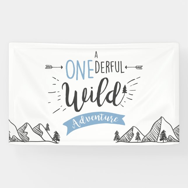 Lona Maravilloso muchacho de la bandera de cumpleaños d (Horizontal)