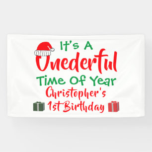 Lona Maravilloso primer cumpleaños de año