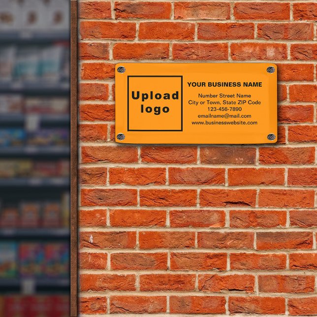 Lona Marca comercial en banner para Naranjas pequeños (Small orange banner with your business brand)
