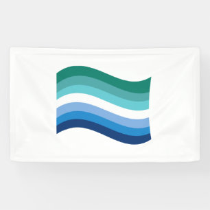 Lona Marca de onda Azure del orgullo gay masculino