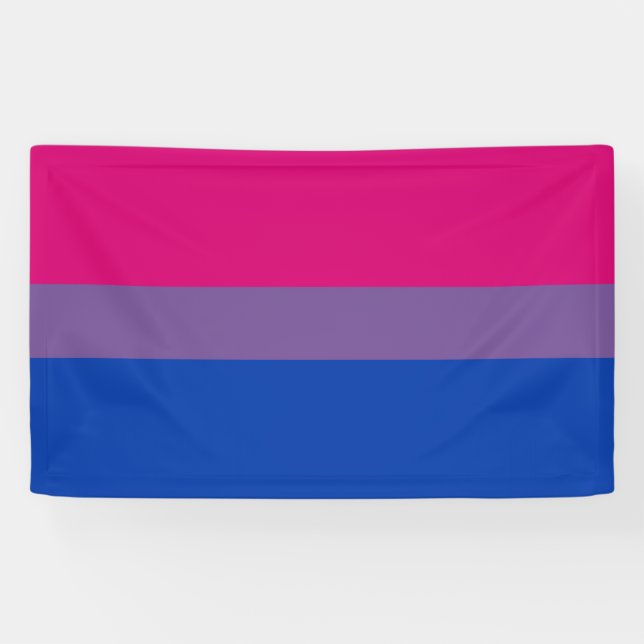 Lona Marca de orgullo bisexual (Horizontal)