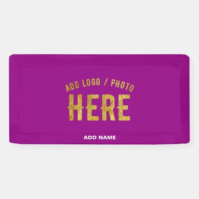 LONA MARCA DE PERSONALIZABLE MODERNA ELEGANTE VERIFICAD (Horizontal)