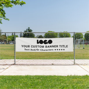 Lona Marca Gray Business Logo Company Outdoor 10' Long