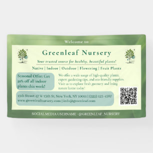 Lona Marca personalizada de vivero Greenleaf