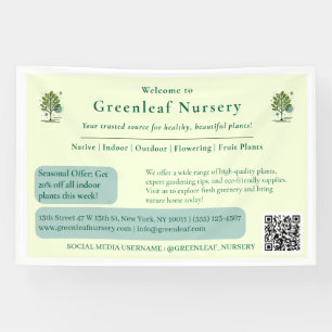 Lona Marca personalizada de vivero Greenleaf
