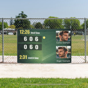Lona Marcador de Tenis Personalizado – Partido Personal