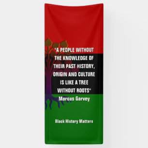 Lona Marcus Garvey TREE SIN RAÍCES Historia Negra