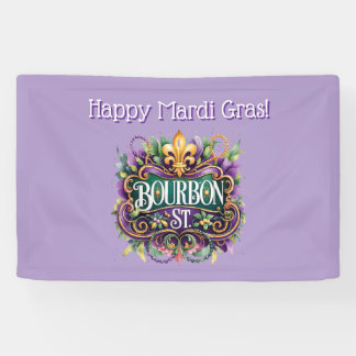 Lona Mardi Gras Banner