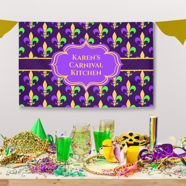 Lona Mardi Gras de Nueva Orleans o Carnaval (Subido por el creador)
