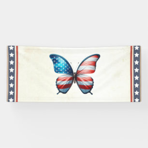 Lona Mariposa de Estados Unidos/patriota 4 de julio