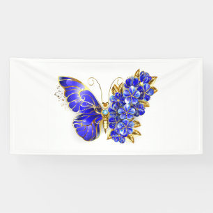 Lona Mariposa Flor Zafiro