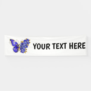 Lona Mariposa Flor Zafiro