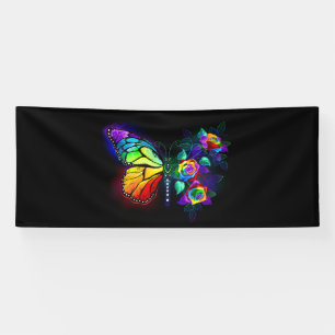 Lona Mariposa florida arcoiris