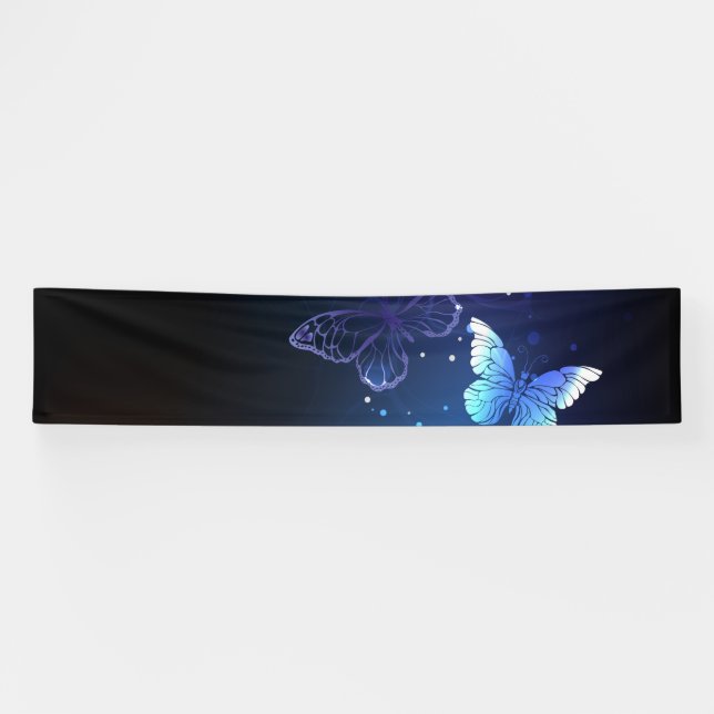 Lona Mariposas nocturnas brillantes (Horizontal)
