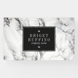 Lona Mármol blanco con grano negro